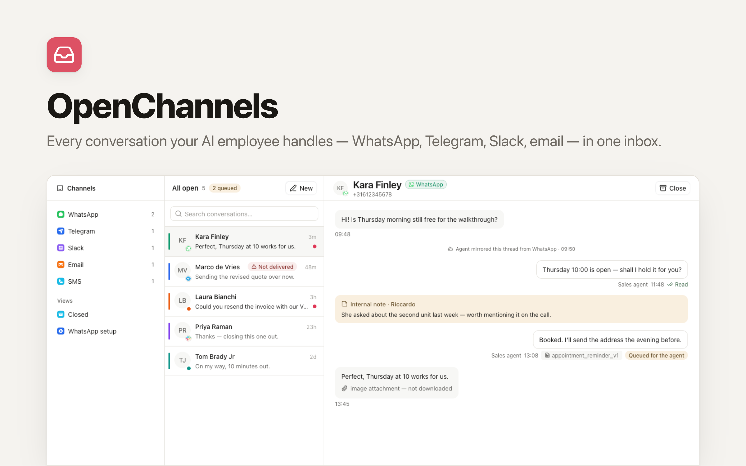 Inbox app screenshot